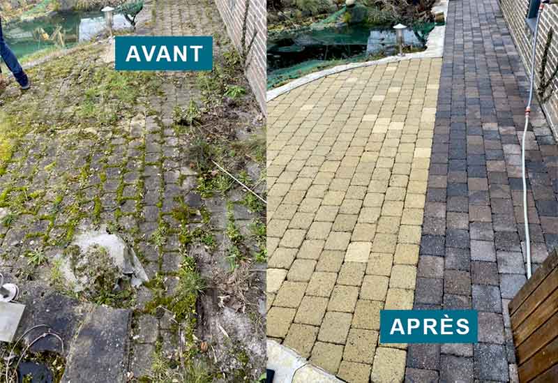 Nettoyage des extérieurs et petite maçonnerie - COUVREUR THÉO BRETAGNE . Nettoyage des extérieurs: Allée, dallage, pavé, muret, terrasse … travaux de maçonnerie paysagère : intervention dans les Côtes-d’Armor (22) et le Finistère (29)